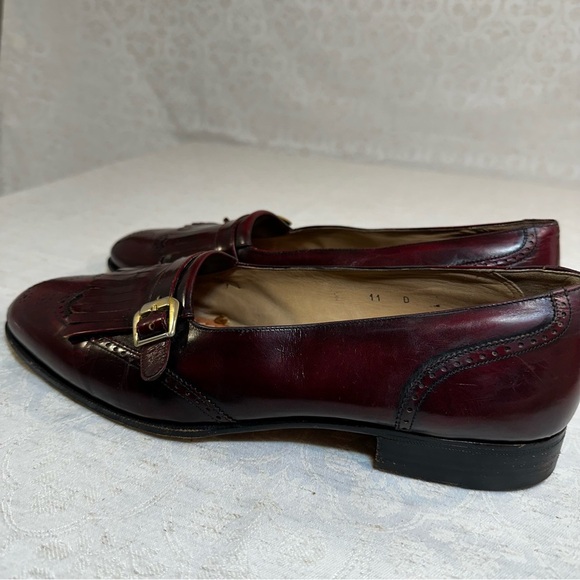 Bally “Bentley” Burgundy Italy Leather Kiltie Loafers SIZE 11D MENS Dress Shoes main image 11